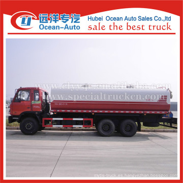 Dongfeng combustible diesel 20ton precio del camión de riego de agua
